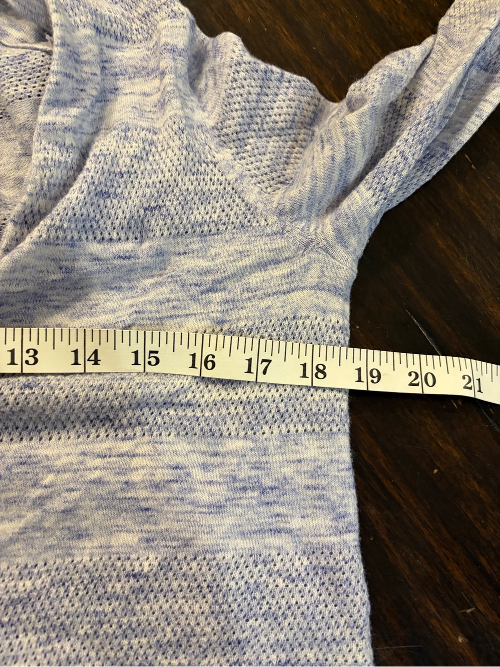 GAP Light Blue Marled eyelet perforated V-Neck Cardigan size large - Picture 7 of 7